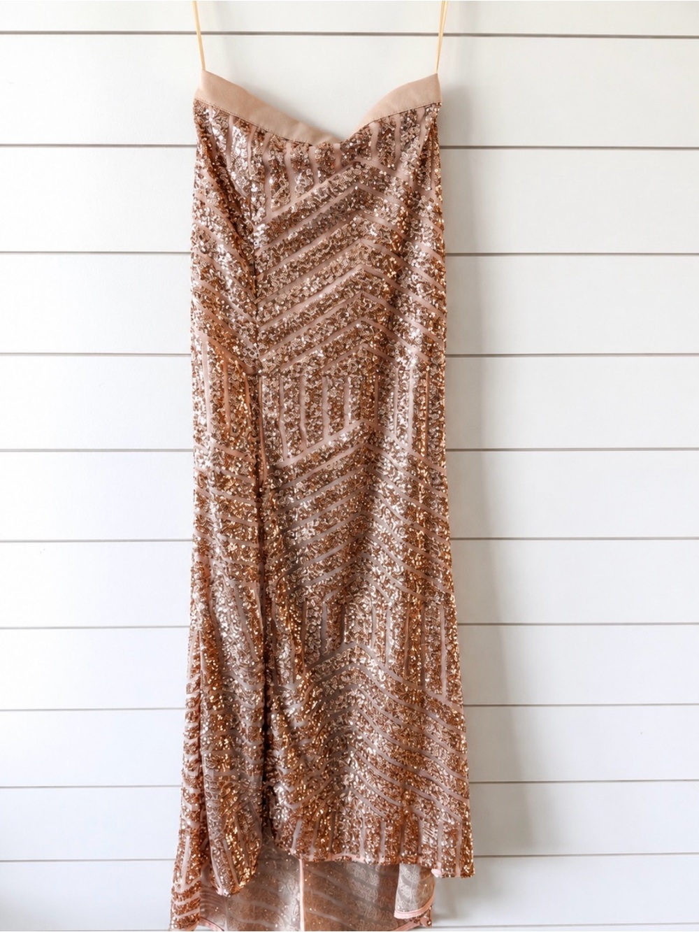 Angel Biba Rose Gold Sequin Skirt